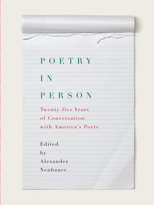 Title details for Poetry in Person by Alexander Neubauer - Available